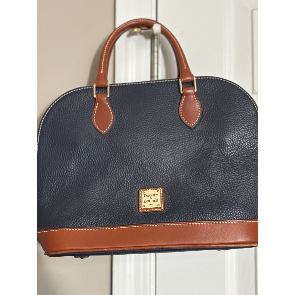 Dooney & Bourke - Large Pebble Grain Leather Zip Satchel